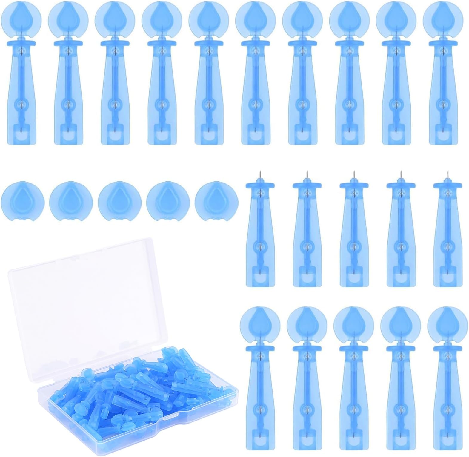 – Wisfunlly 100pcs Disposable Acne Pimple Remover, Professional Blackhead and Blemish Remover Tools for Acne, Closed Mouth, Whitehead, Comedone Removal Needle Pimple Popper Set