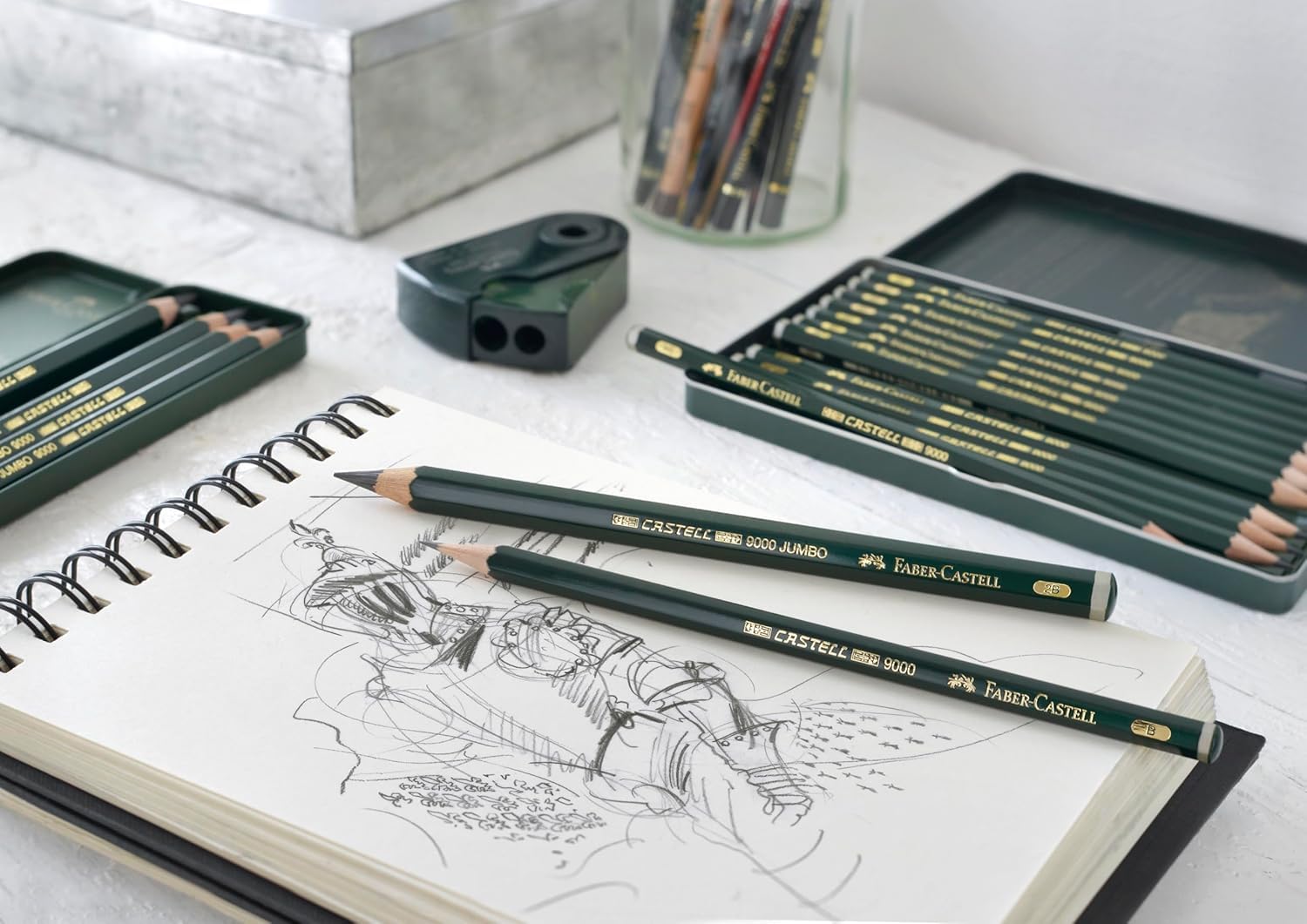 Faber-Castell 110011 - Künstlerfarbstifte Polychromos, 120er Metalletui (Metalletui + Graphit Set, Mehrfarbig, 1 stück (1er Pack))