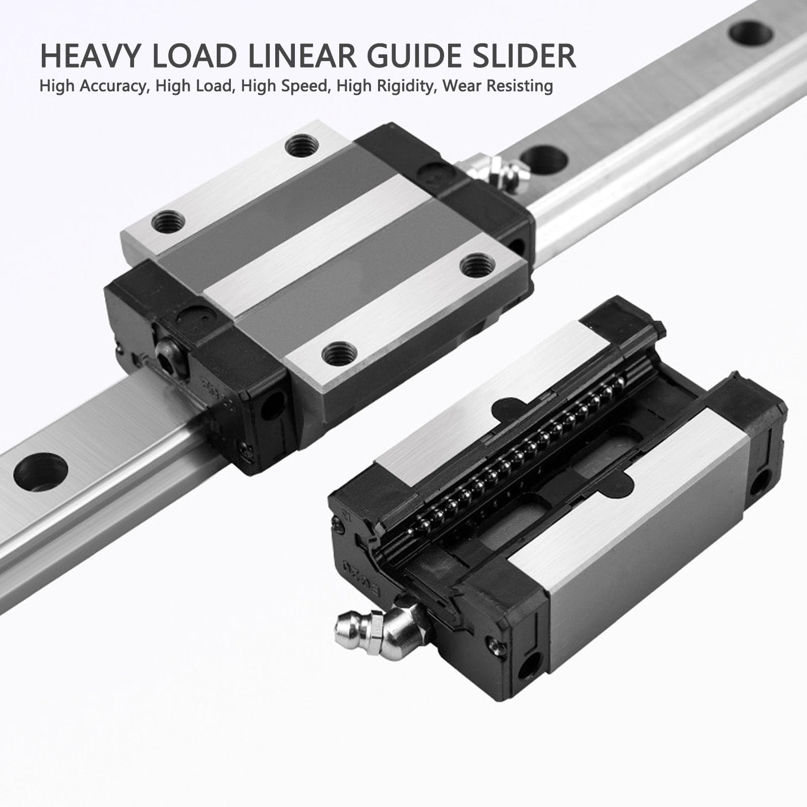 Szyna liniowa 300MM z 2 blokami ślizgowymi | HGW30CC szyna prowadząca liniowa precyzyjna obrabiarka CNC sprzęt stal łożyskowa 300mm 11,8 cala do obrabiarek CNC Automa