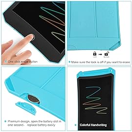LCD Writing Tablet for Kids Doodle Board with Bag, Electronic Sketch Drawing Tablet & Pad Activity Games Drawing Board, Etch a LEYAOYAO Toddler Travel Learning Toy - Gift for 3-6 Years Old Girl Boy