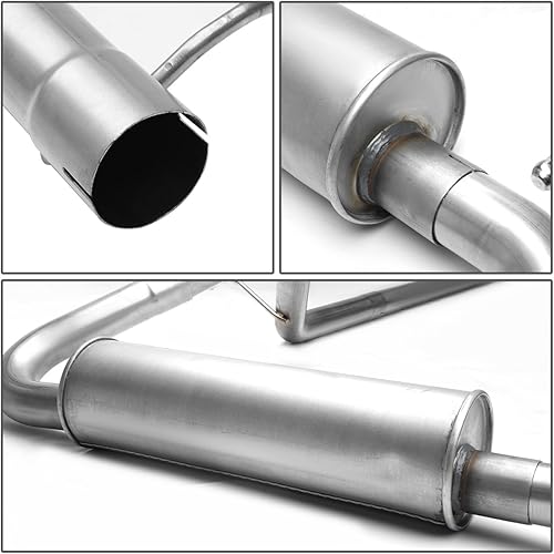 Miniatura 3 de DNA MOTORING CBE-JW074D-38L Sistema de escape trasero de gato compatible con Jeep Wrangler Unlimited 4-Dr 3.8L 07-11