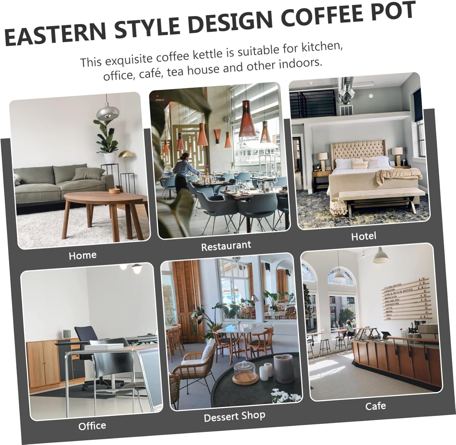 VICASKY Stainless Steel Coffee Pot with Filter Ergonomic Handle Heat Resistant Pouring Kettle for Middle Eastern Arabic Style Brewing and Easy to Clean Gold Finish for Home and Restaurant