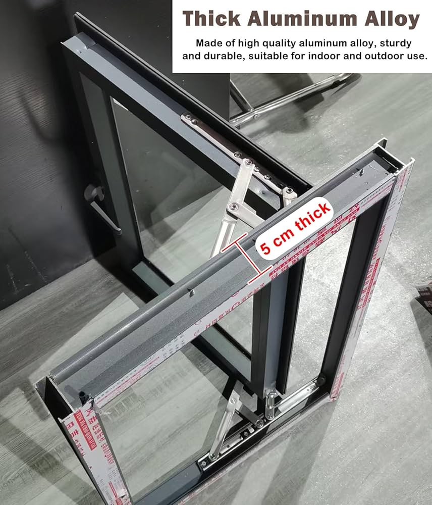 Amazon.co.jp: アルミサッシ窓 枠付き 開き窓、出窓（60cm、70cm