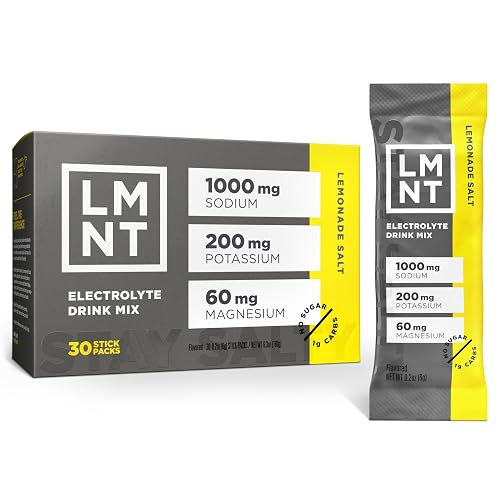 LMNT Zero Sugar Electrolytes - Lemonade Salt, 30 Count