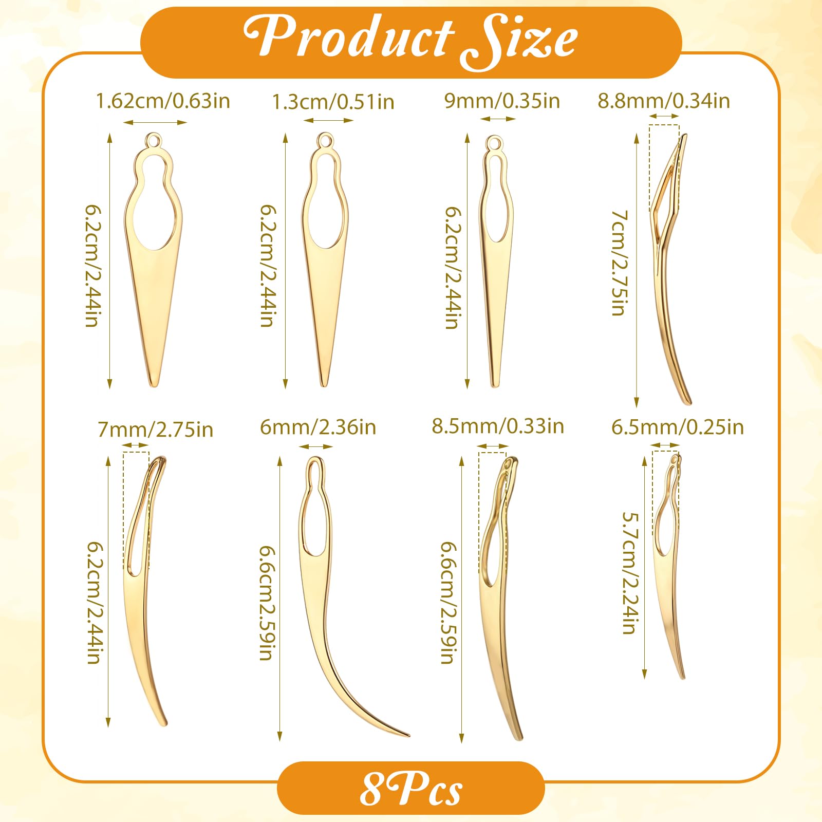 8 Pcs Interlocking Tool for Locs, Sisterlock Retighten Tool, Dreadlock Crochet Needle for Maintaining Dreadlocks & Hair Extensions - 3