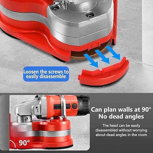 Miniatura 6 de Máquina pulidora de diamante eléctrica de 3800 W, lijadora y amoladora de hormigón de 3 cabezales, Polisseuse à Béton, cepilladora de cemento con 6
