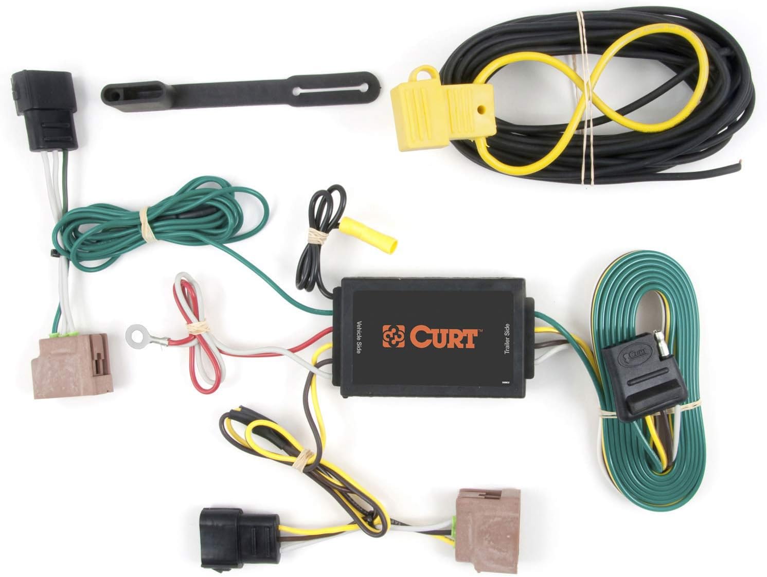 CURT 56048 Vehicle-Side Custom 4-Pin Trailer Wiring Harness, Fits Select Ford Fusion