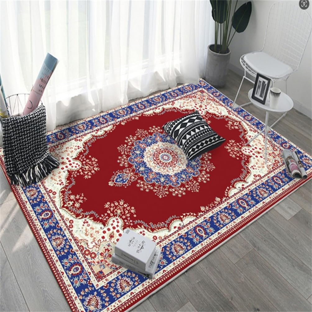 Tapis chambre ado garcon rouge pour créer un coin lecture