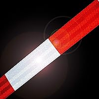 Vista 6 de Max-Bencoo Cinta reflectante de 2 pulgadas x 150 pies, rojoblanco de alta intensidad DOT-C2, cinta autoadhesiva impermeable para remolques