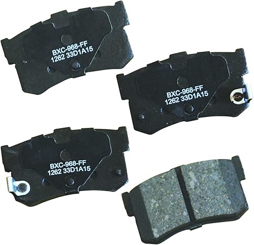 Miniatura 213 de Bendix Pastillas de freno traseras de cerámica Premium SBC1100 para Nissan Frontier 2024-2005, Xterra 2015-2005, Suzuki Equator 2012-2009