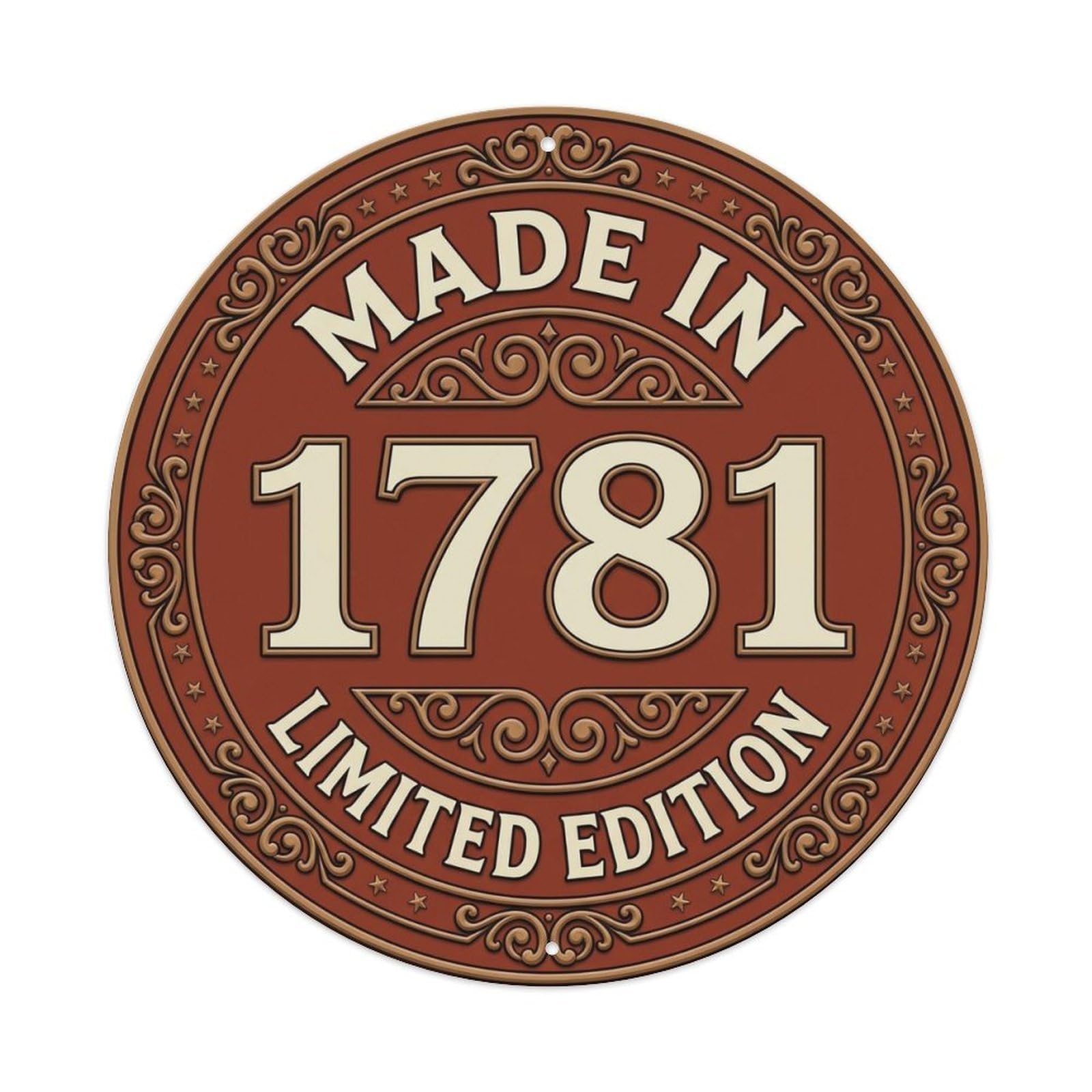 Okahys 8X8inch(20X20cm) Made In 1781 Limited Edition Metal Tin Sign