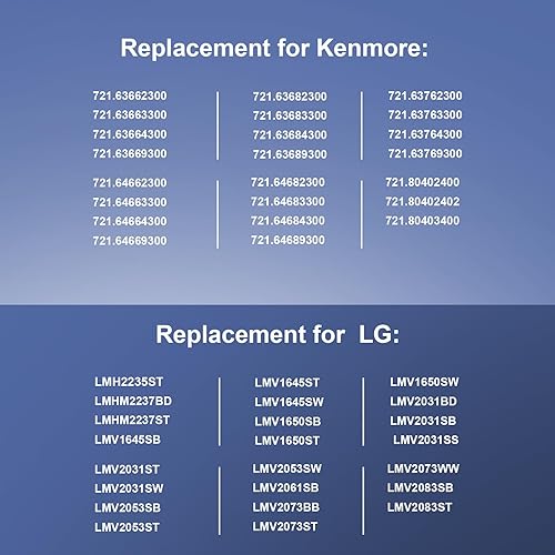 Miniatura 6 de Paquete de 2 filtros de carbón para microondas 5230W1A003A compatibles con filtro de aire de carbón para microondas LG Kenmore AP4439398 AH3527523