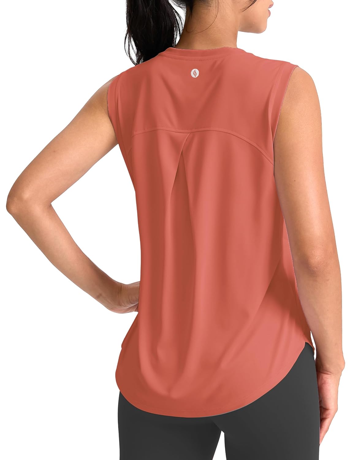 SANTINY Womens Sleeveless Workout Tops Breathable Lightweight Active Tennis Yoga Shirts Athletic Running Tank Tops for Women