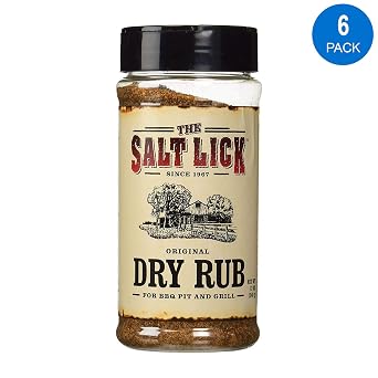 Salt Lick BBQ Original Dry Rub Seasoning 12 oz Shaker Case Pack of 6