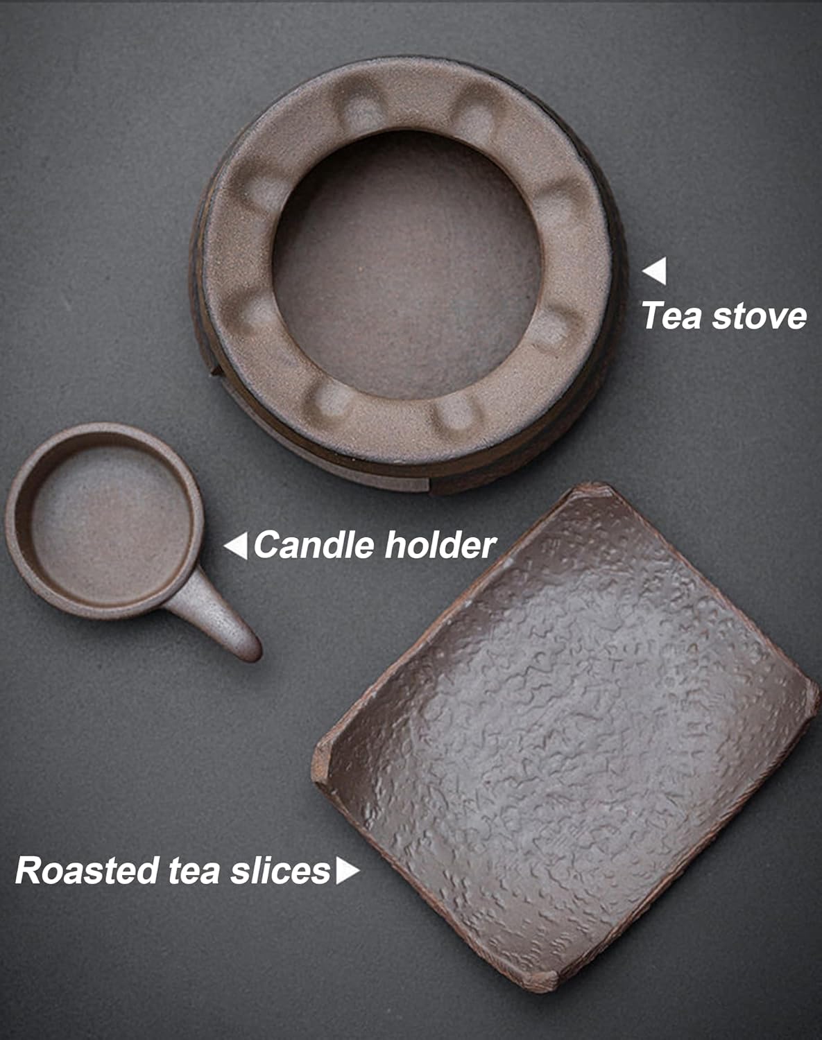 Ceramic Aromatherapy Burner, Nature's Wellness Aromatherapy Kit, Essential Oil Fragrance Diffuser with Tealight Holder, Zen Palo Santo Burner, Tea Light Candle Teapot Warmer for Home Office (1pcs)