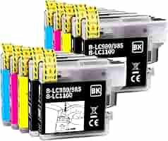 5 Cartucce Per Stampante A Getto D'inchiostro 5 Cartucce D'inchiostro Compatibili Brother LC103 XL Nero E Colori - Alta Resa Cartucce Inchiostro Brother - Foto 5