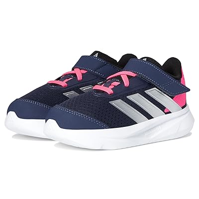 adidas Kids Duramo SL Elastic Lace Shoes (Toddler) Kids Shoes Shadow Navy/Silver Metallic/Lucid Pink