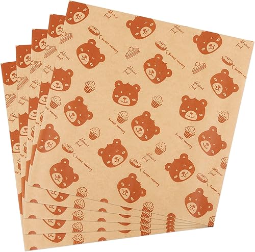 100 hojas de papel encerado para alimentos, papel pergamino, papel de envolver sándwich, revestimientos de cestas, hojas de papel de picnic para