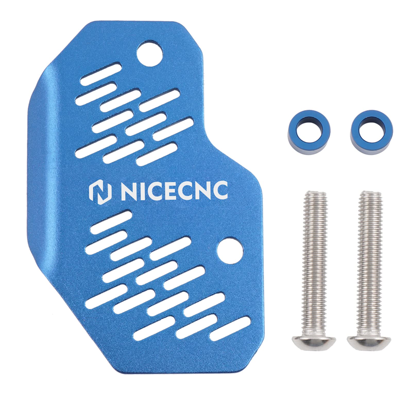 NICECNC Protection de maître-Cylindre arrière Compatible with Yamaha Raptor 700 2006-2011 2013-2024, 700R 2012 2016 2017 2018 2019 2020-2024, YFZ 450 YFZ450R YFZ450RSE YFZ450X See Fitments Bleu