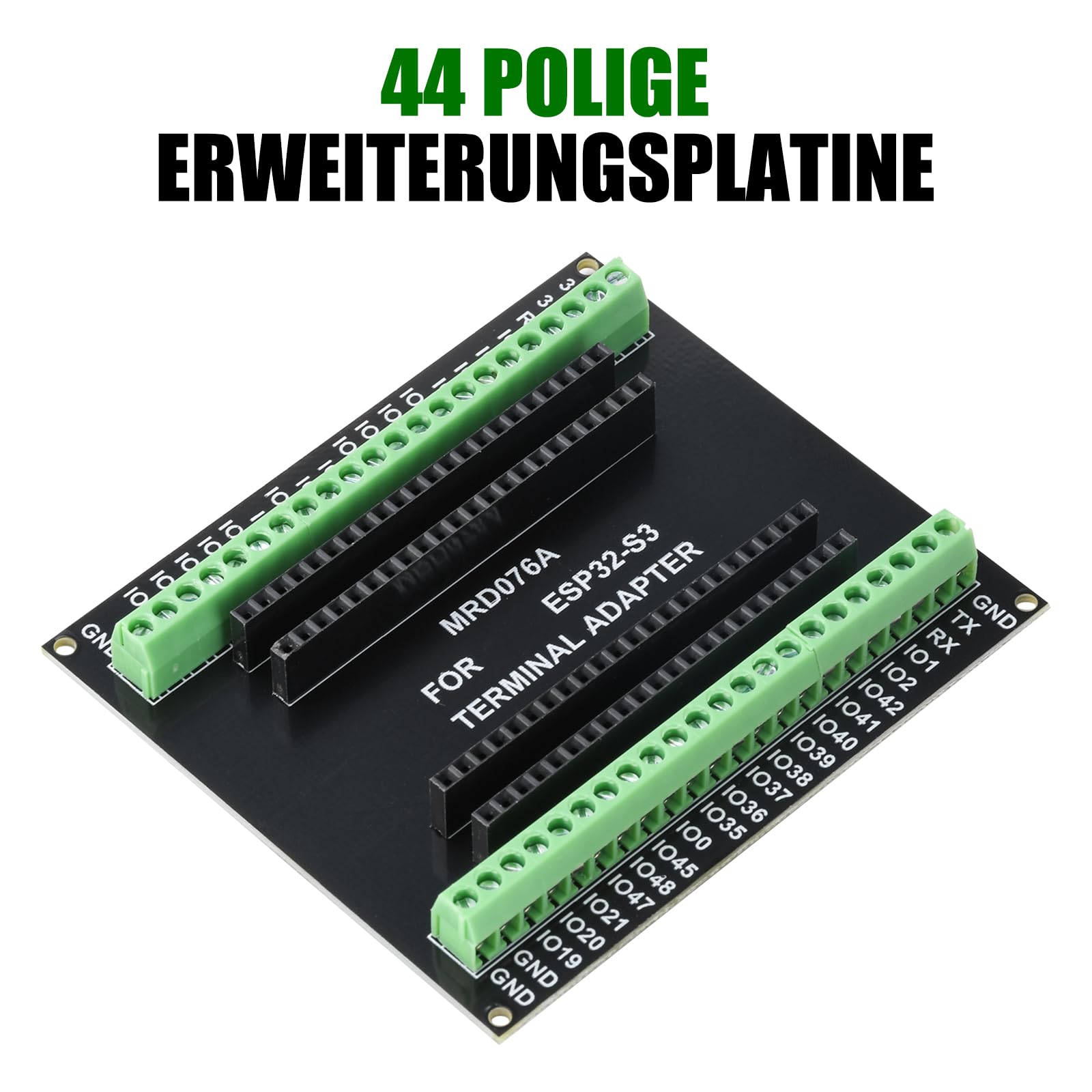 Heemol 2 sztuki do ESP32 S3 GPIO Breakout Board do ESP32 S3 N8R2/N16R8, płyta rozszerzająca 44PIN do rozwoju IoT