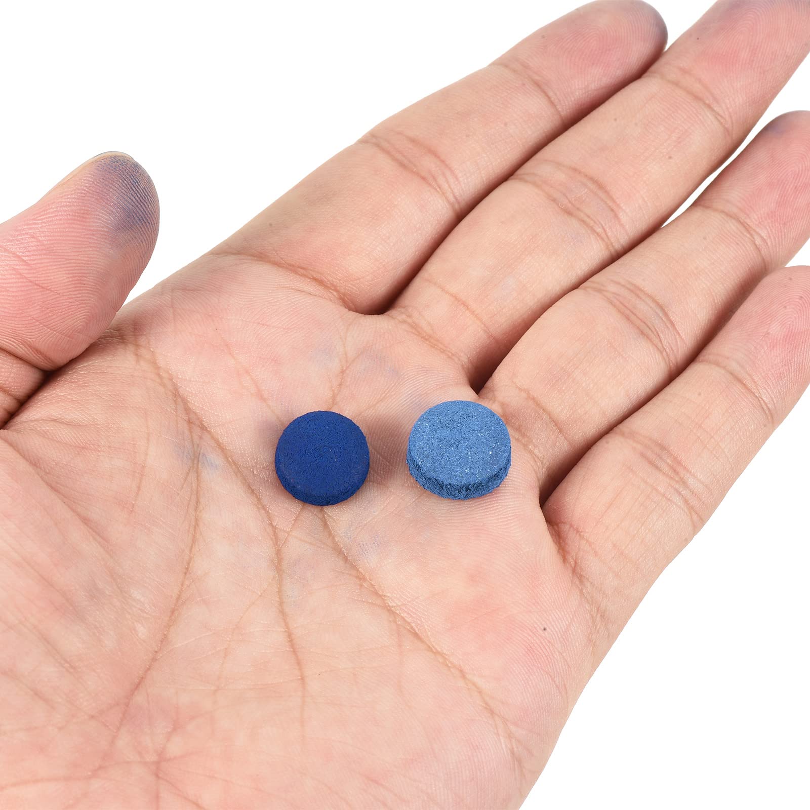 Lot De 20 Pointes De Billard 13 Mm – Cuir Synthétique, Avec Boîte De Rangement, Pour Billard/snooker (marron)
