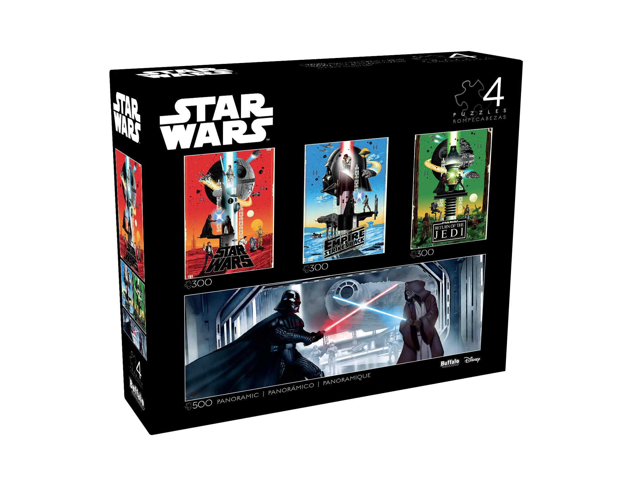 Amazon.com: Buffalo Games – Star Wars 4 in 1 Multipack Jigsaw