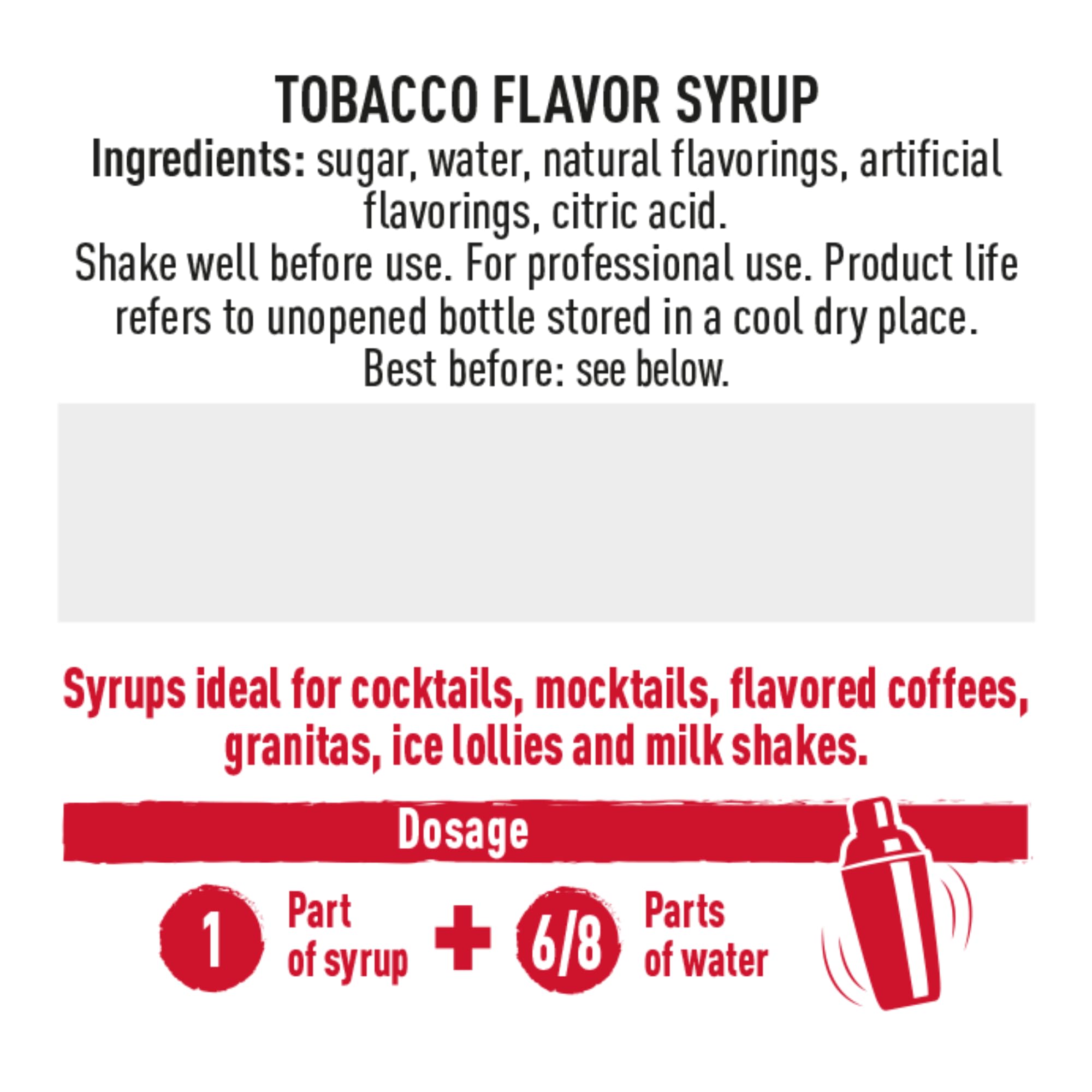 Amazon.com : Toschi Tobacco Syrup | Highly Concentrated | Additive Free |  Gluten Free & Vegan | High Fruit Content | Product of Italy