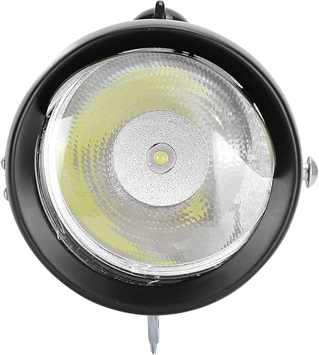 Miniatura 4 de Haofy Faro de bicicleta vintage, luz LED para montar de noche, estilo retro, resistente y duradero, lámpara de seguridad delantera con salida de luz