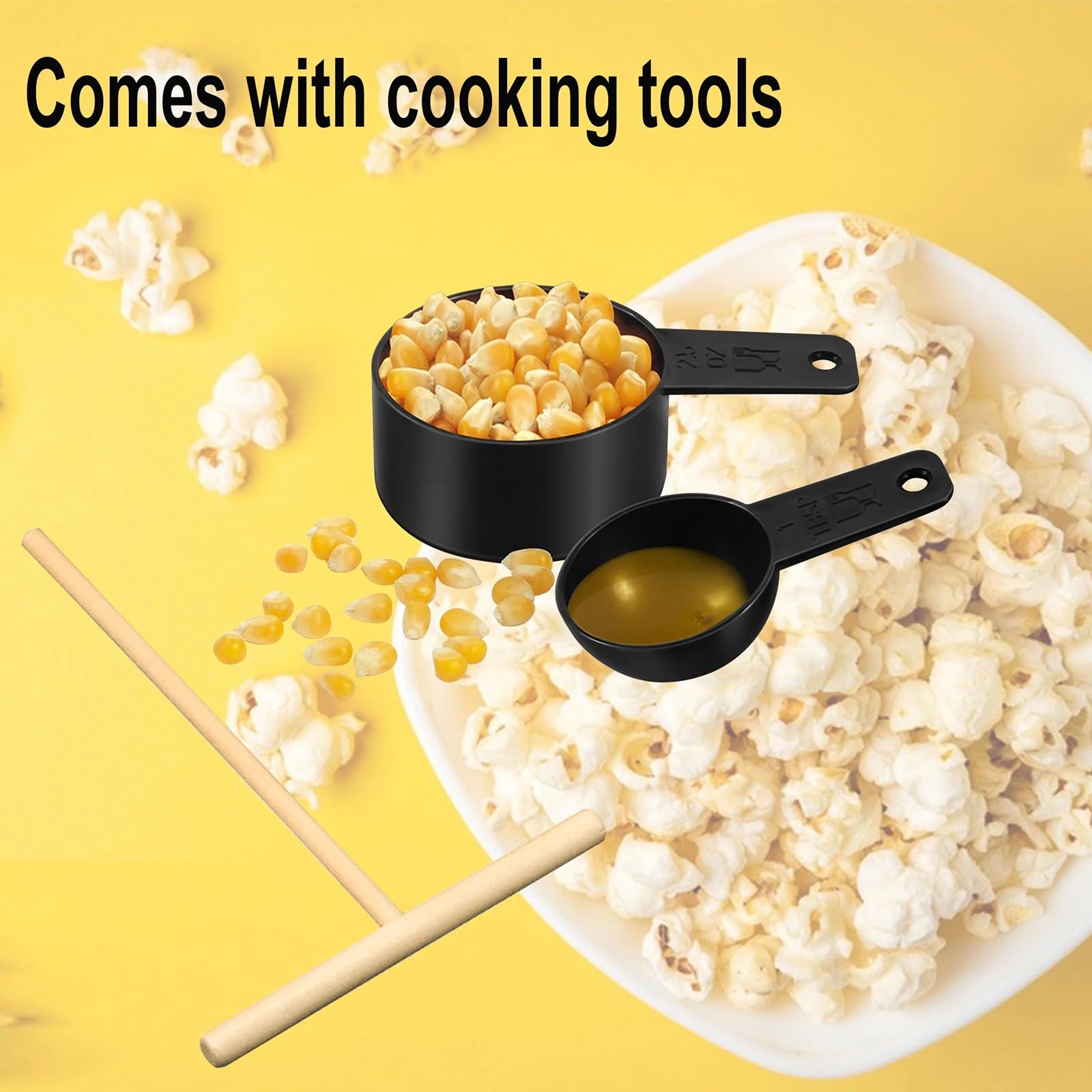 Máquina de hacer palomitas maíz for el hogar, máquina tortitas eléctrica antiadherente for cocina, Chico, hecho en casa, aperitivos película Diy Máquina de palomitas