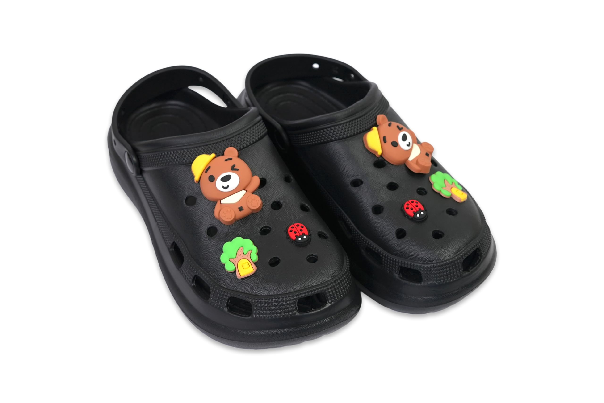 Women's Cute Charms Clogs/Sandals with Adjustable Back Strap for Adults |Fashionable & Classy Look |Anti-Skid & Stylish |Comfortable| Waterproof & Everyday Use Mules/Clogs for Girls/Ladies-image-4