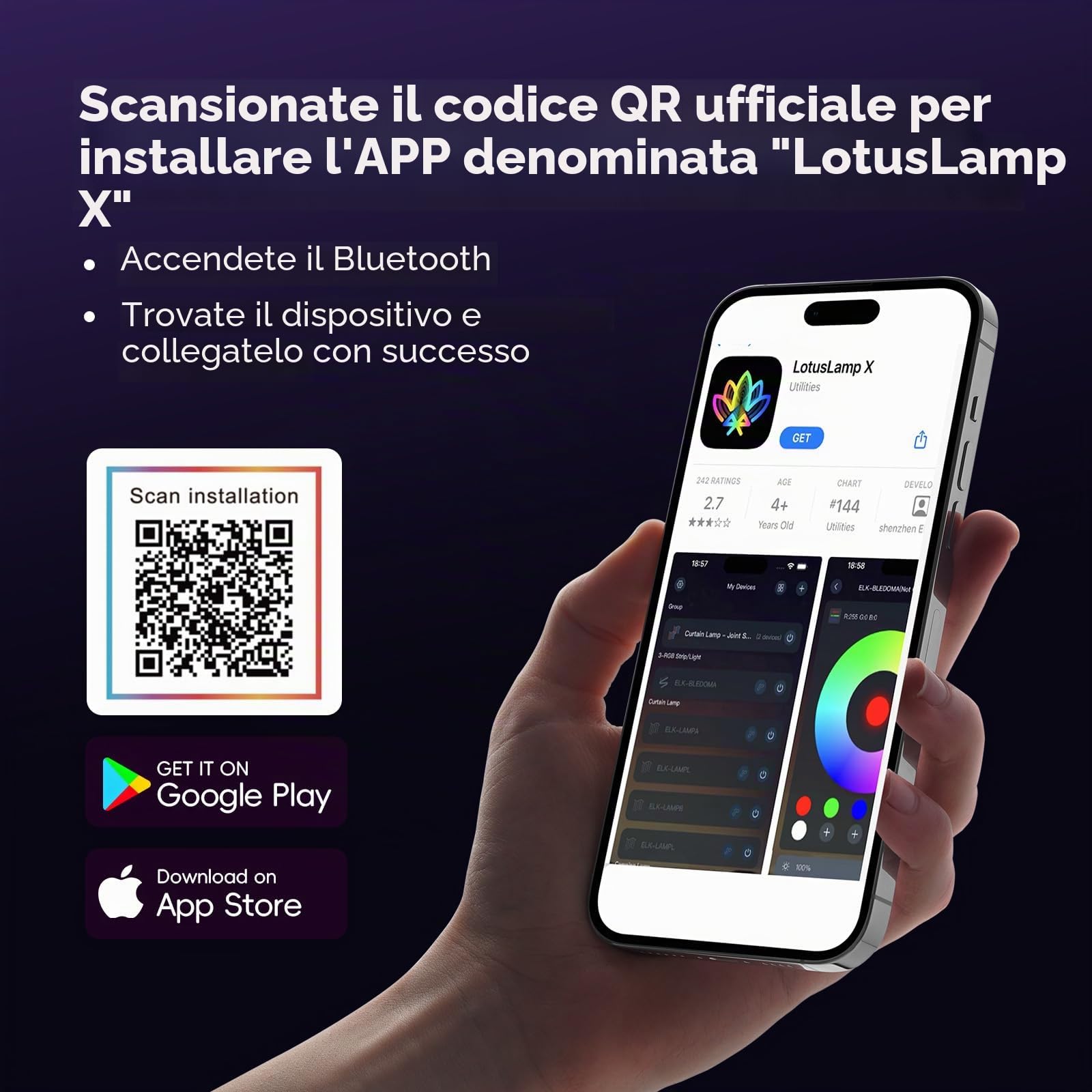 Illuminazione esagonale LED RGB 5 Hex 216W luci soffitto esagonali | dimmerabili collegabili Luci esagonali RGB con telecomando/app per per sale palestra, bar, sala giochi, garage, seminterrato