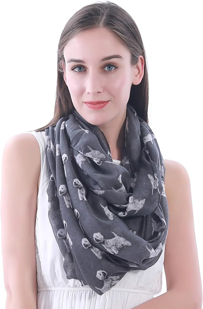 Lina & Lily Bufanda Infinity Ligera Para Mujer Con Estampado