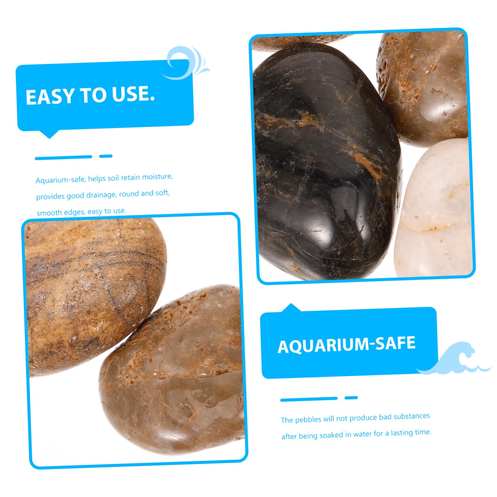 YARNOW 3 Ensembles Pavé Filtre D'aquarium Réservoir Fosse Mini-aquarium Plantes D'aquarium Piscine Couvercle D'aquarium Planteur Fonctionnalité Feux D'aquarium Sphaigne Décor Pot Pierre