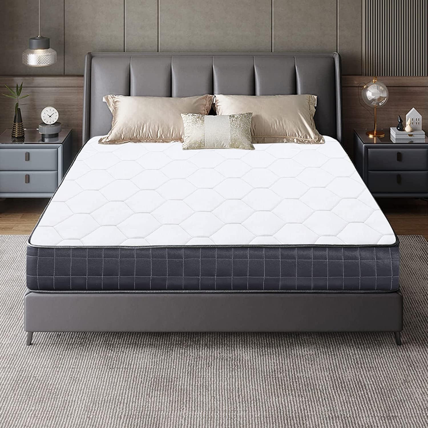 IZTOSS Matelas 90x190 cm - Épaisseur16cm Luxe Memoire de Forme Matelas - Rembourrage Super Soft (90x190-Matelas+Couette+Oreiller)