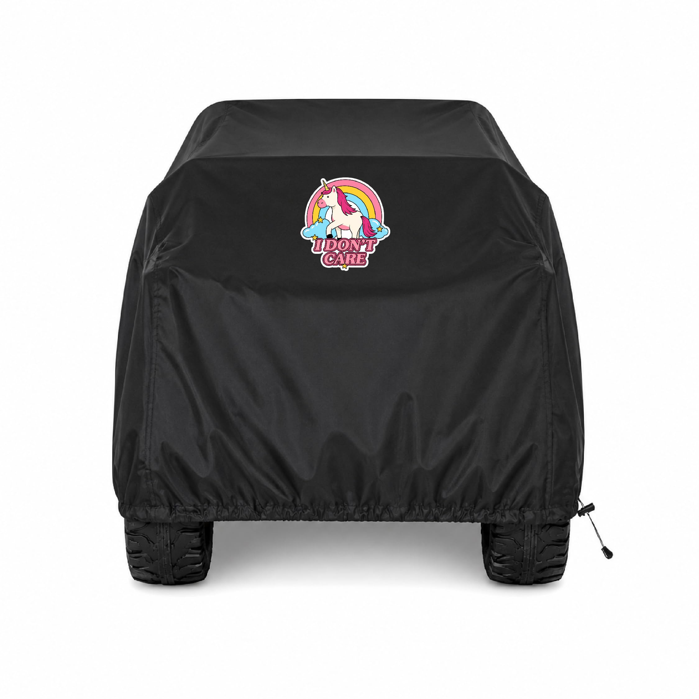 don't crae unico printed kids ride-on toy car cover, kids electric car cover, 46” x 28” x 28”| all-weather protection,windproof buckles, water resistant, fit for toddler electric vehicles