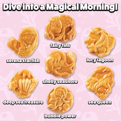 Miniatura 12 de Máquina gigante para hacer panqueques y waffles de 8 pulgadas con 4 platos extraíbles, hace grandes panqueques de unicornio o narval que hacen que