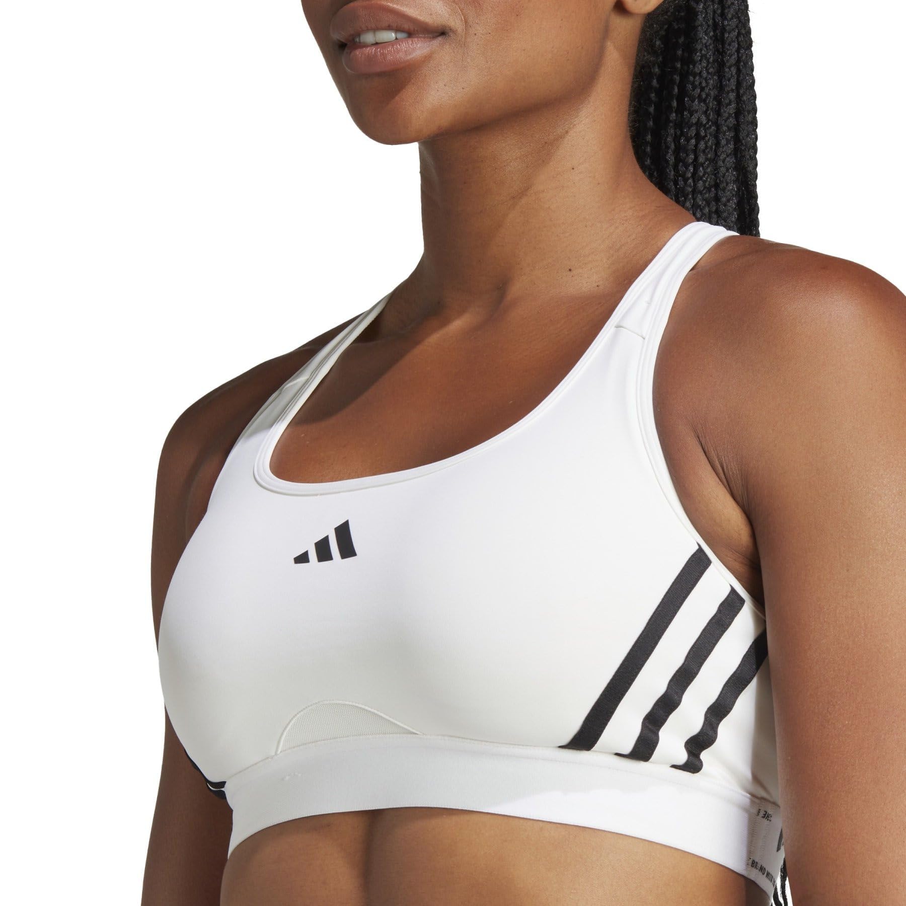 adidas Biustonosz sportowy Kobiety Powerreact Training Medium Support 3-stripes Bra