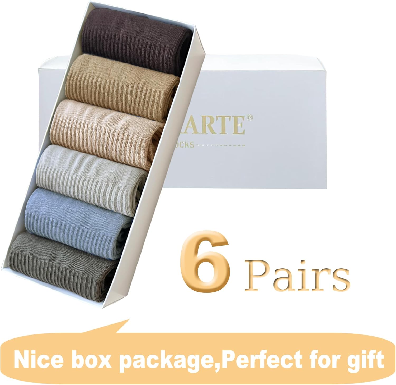 MAGIARTE Womens Mini Crew Cotton Socks Light Weight (no cushion) Arch Support Breathable Multi sports Socks for Women 6 Pack - Image 6