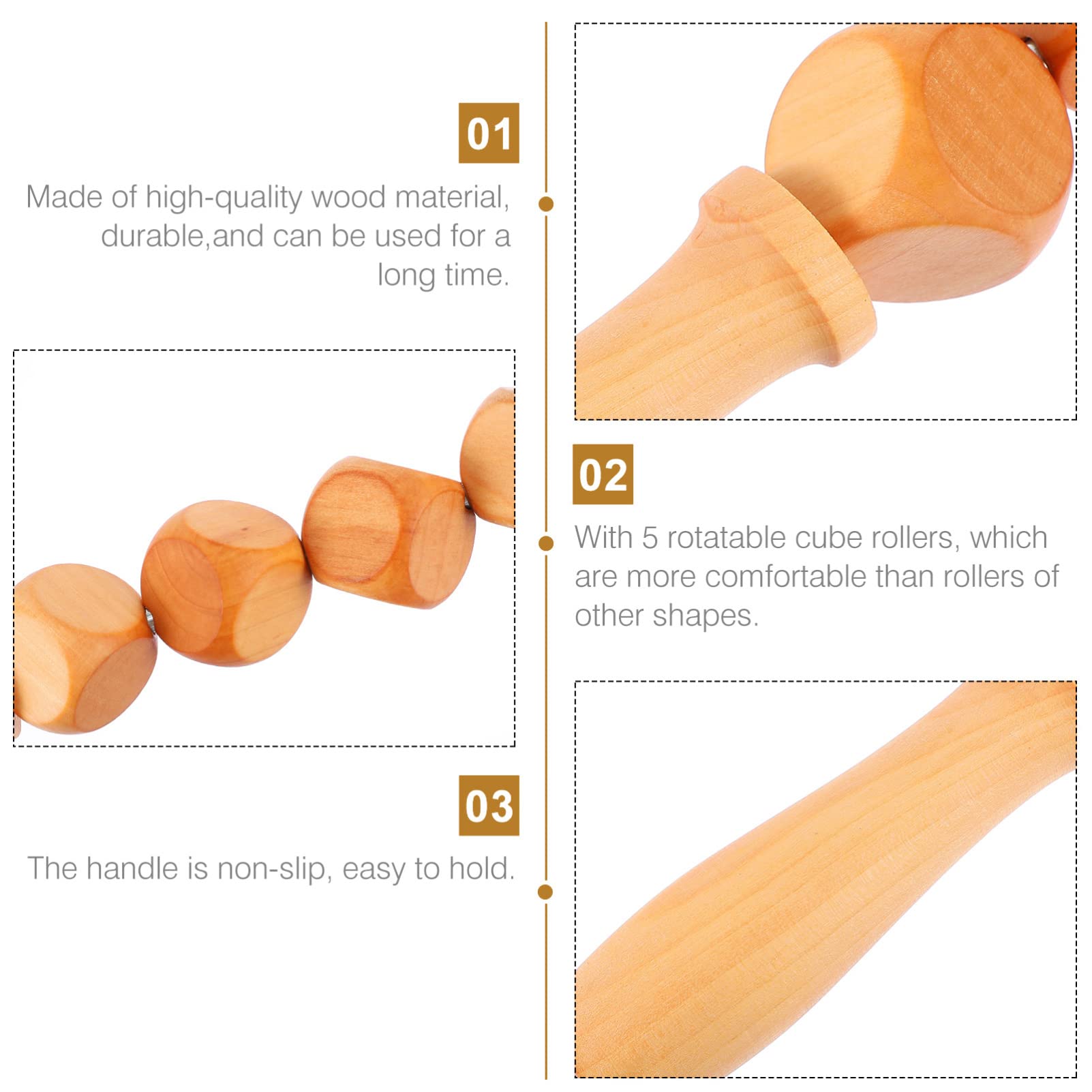 Beavorty 2stücke Gua Stick Massage Stick Für Körpermassage Rollende Gua Stange Durchblutung Massagegerät Für Zuhause Und Unterwegs