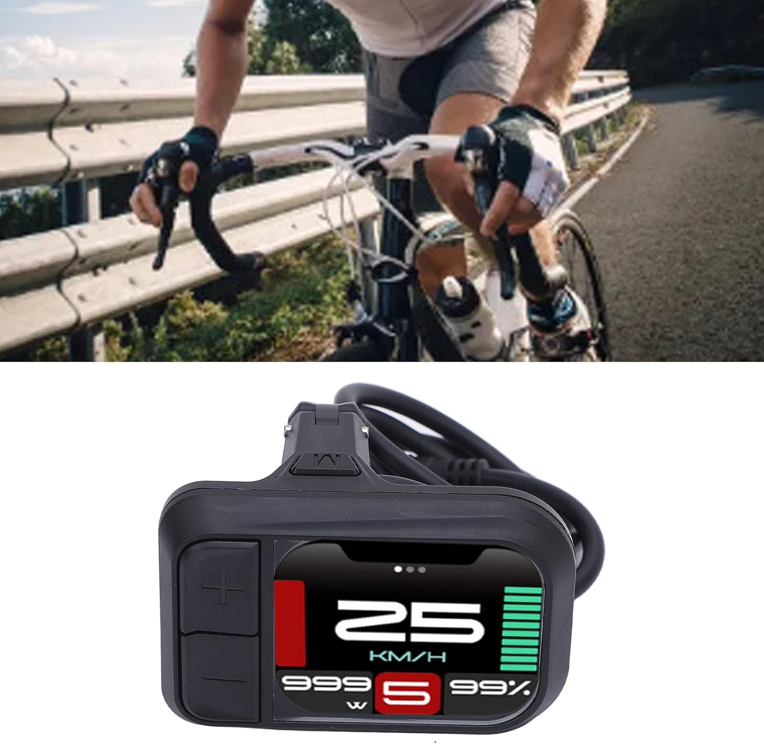 電気自転車LCDディスプレイメーター、24V 36V 48V 52V EバイクLCDディスプレイコントロールパネル電動スクーター用自