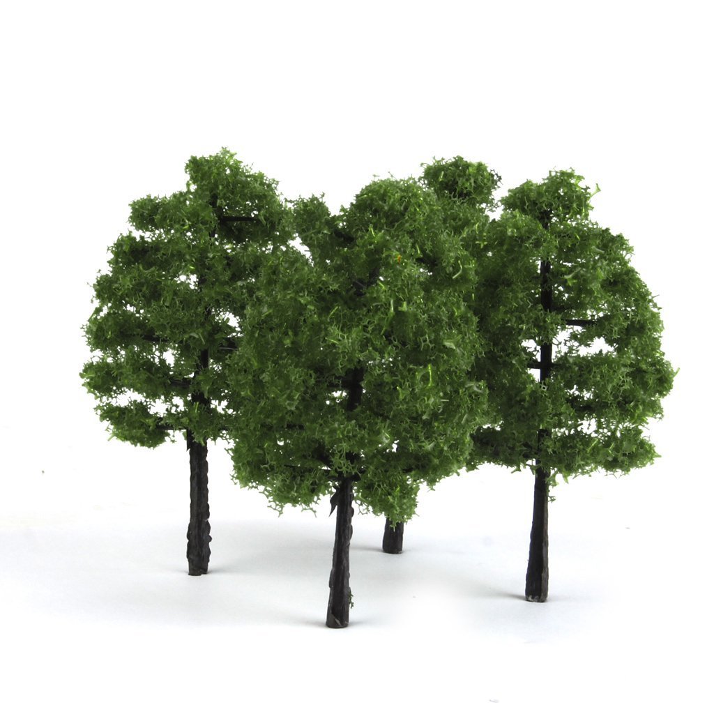 Lot de 70pcs Arbre Miniature Plantes Arbre Modèle, modèle Paysage, l'Architecture Arbres, Trains Railways Paysage Ho OO Z TT Multi Scale