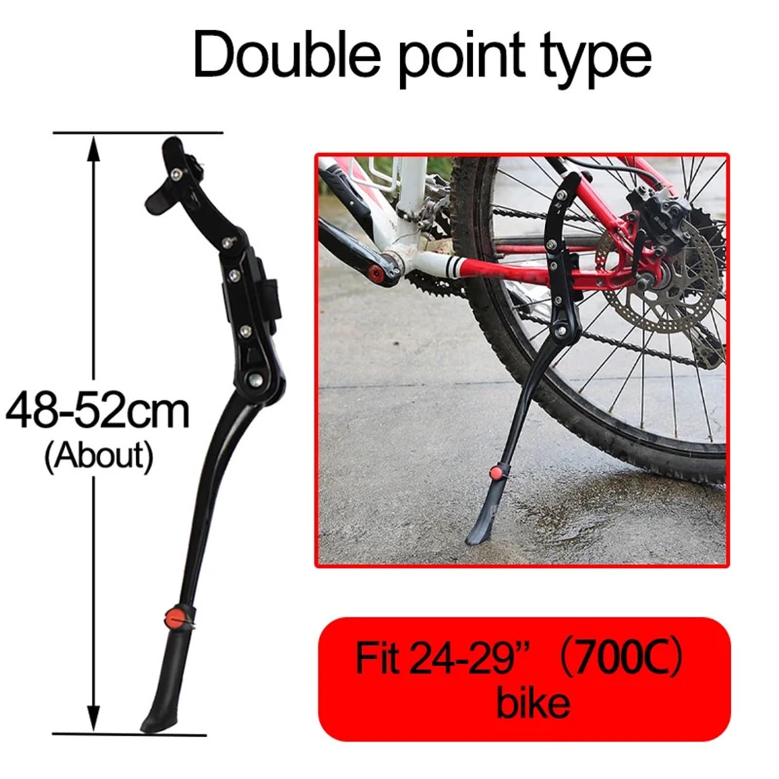 Caballete De Bicicleta Soporte Universal for Bicicleta, Soporte Ajustable for de montaña y Carretera, Lateral for aleación Aluminio