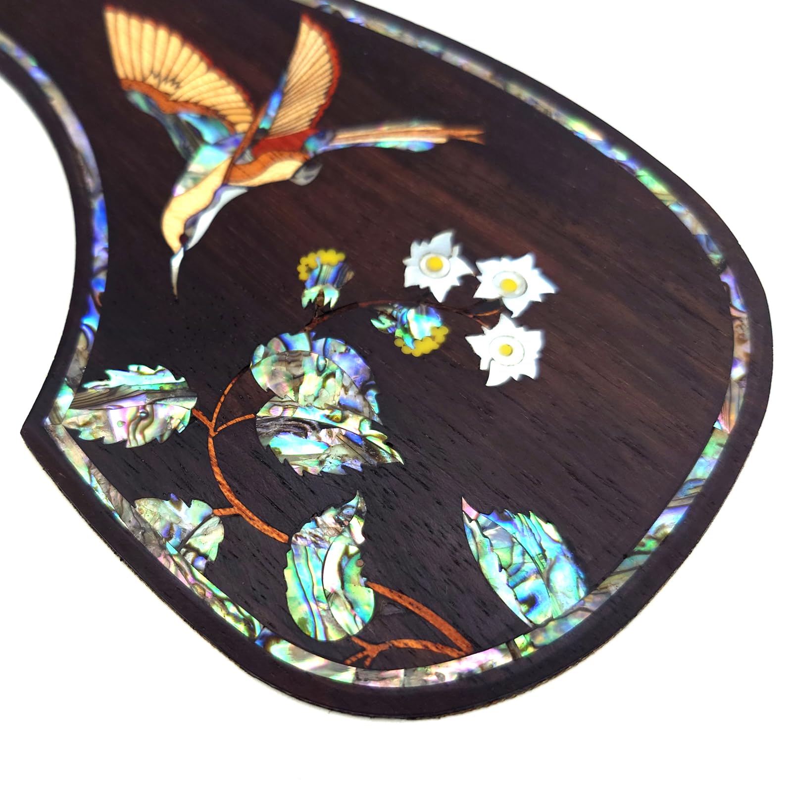 Guitar Pick Guard, Battipenna in abalone in palissandro autoadesivo for Chitarre acustiche folk D-45 Taylor(17)