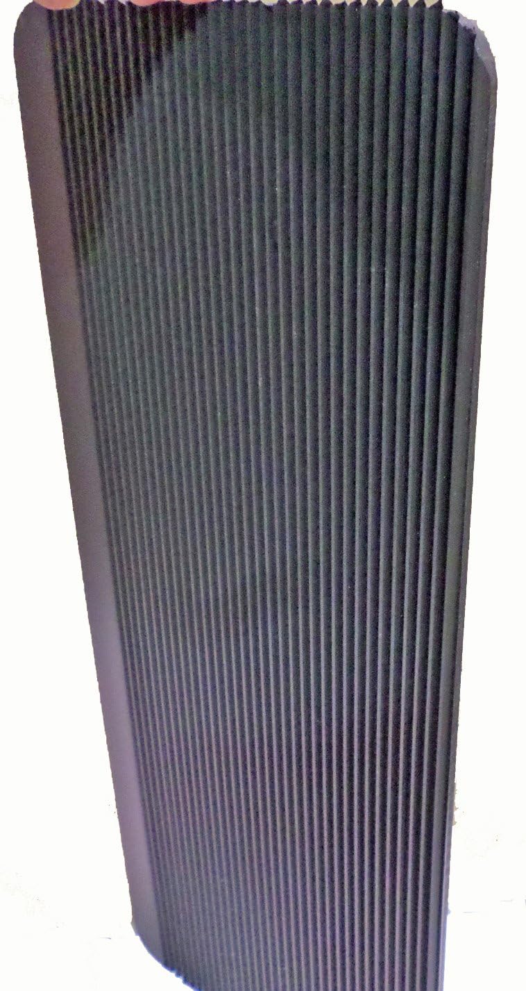 Mud Flap Style F12L for Front Fender Well of Trucks with a Slight Lift with Mirror Finish Stainless Steel Weights Attached. 12" Wide X 22.5" Long X 3/8" Thick - Sold in Pairs