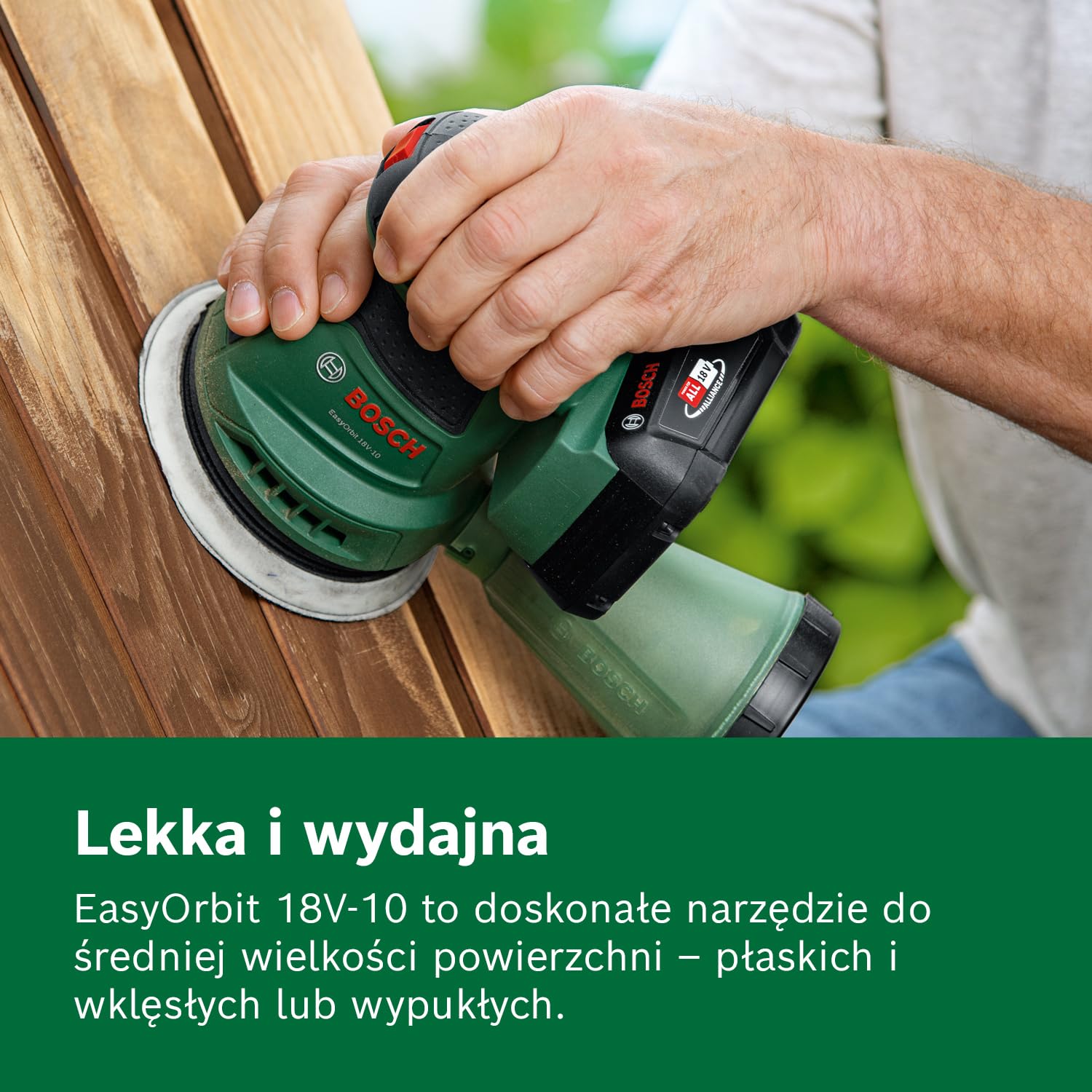 Bosch Akumulatorowa szlifierka mimośrodowa EasyOrbit 18V-10 125 mm
