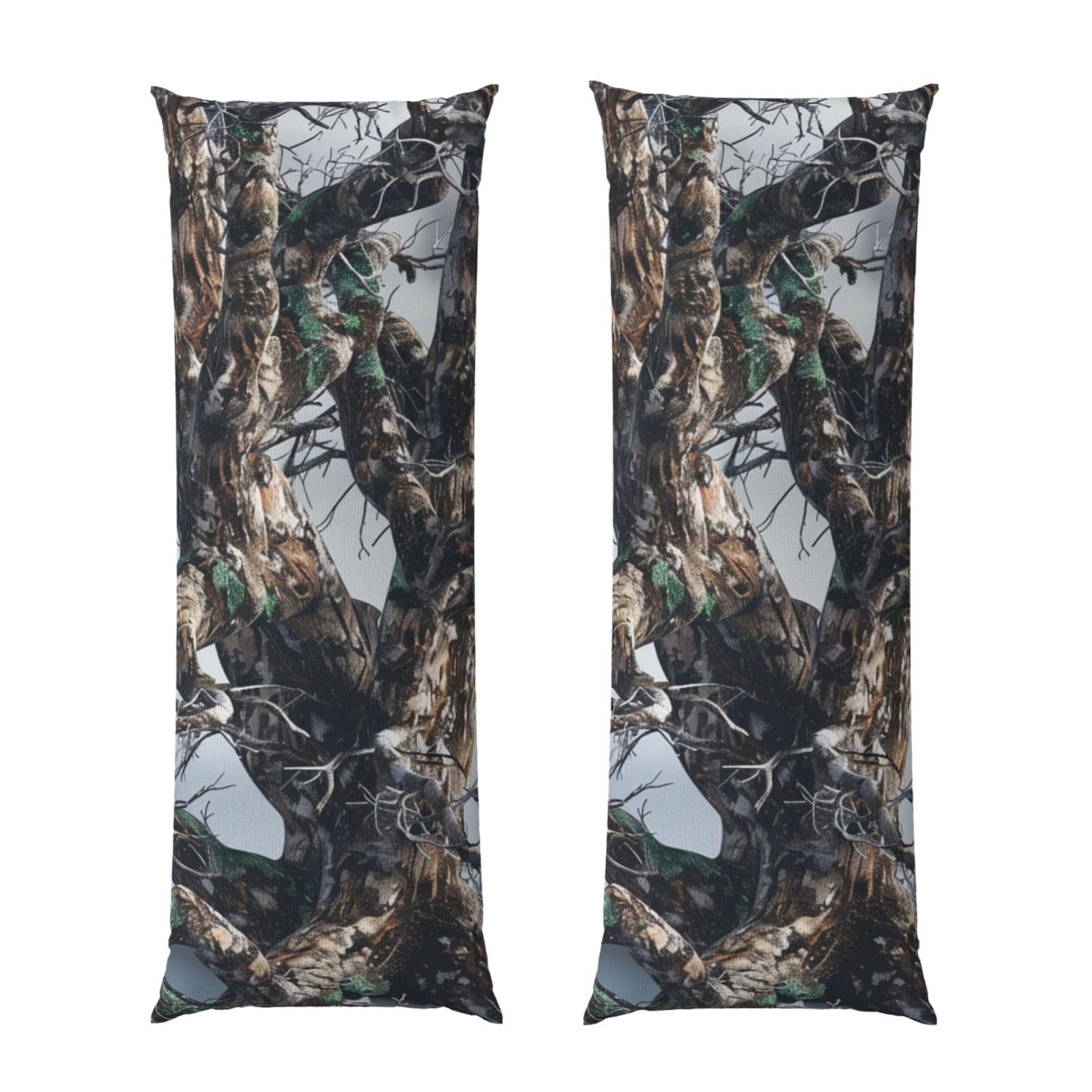 Body Pillow Cover 20x54 Inch, Cold Tree Camouflage Print Long Lumbar Pillow Case with Zipper Long Body Pillowcase Decorative for Bed Sofa Bedroom