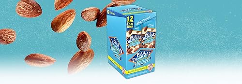 Blue Diamond Almonds Bajo en sodio ligeramente salado 15 onzas paquete de 12