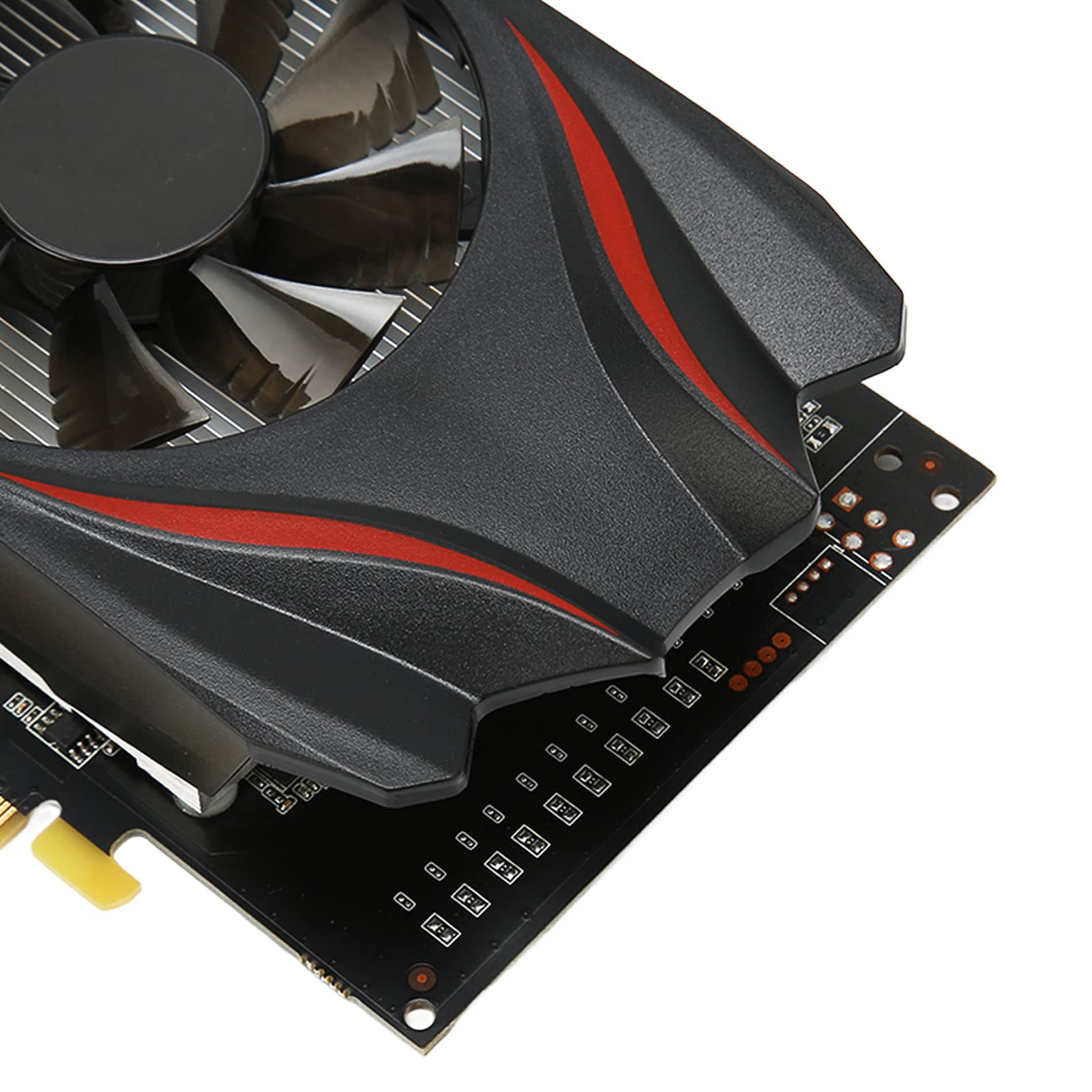 POENVFPO Karta Graficzna 2 GB GDDR5, 128-bitowa Karta Graficzna PCIe 3.0 do Gier z Podwójnym Wentylatorem Chłodzącym do Gier Komputerowych i Zestawów Kina Domowego (2G)