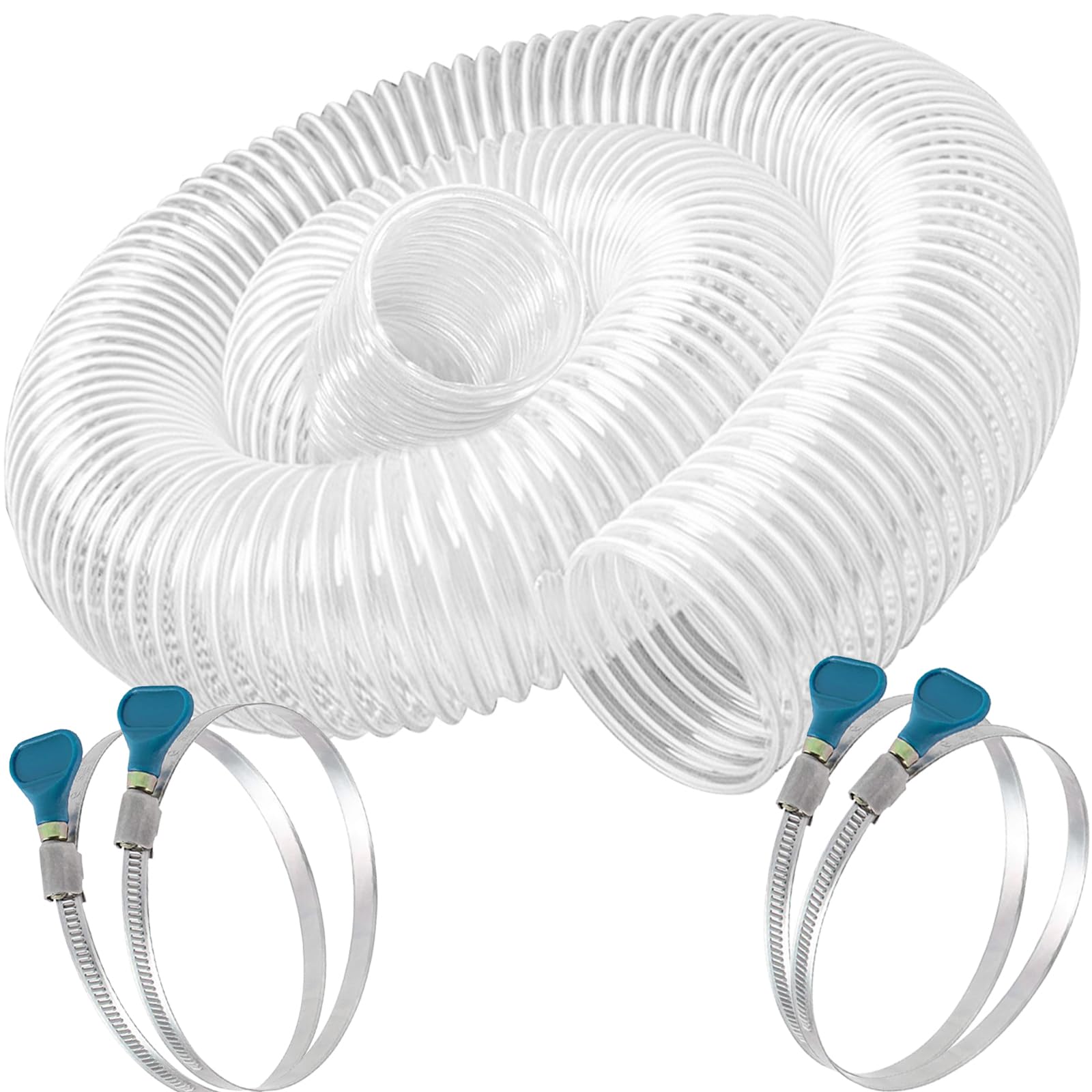 Qucship Heavy PVC Dust Collection Hose 4 inch x 10 foot