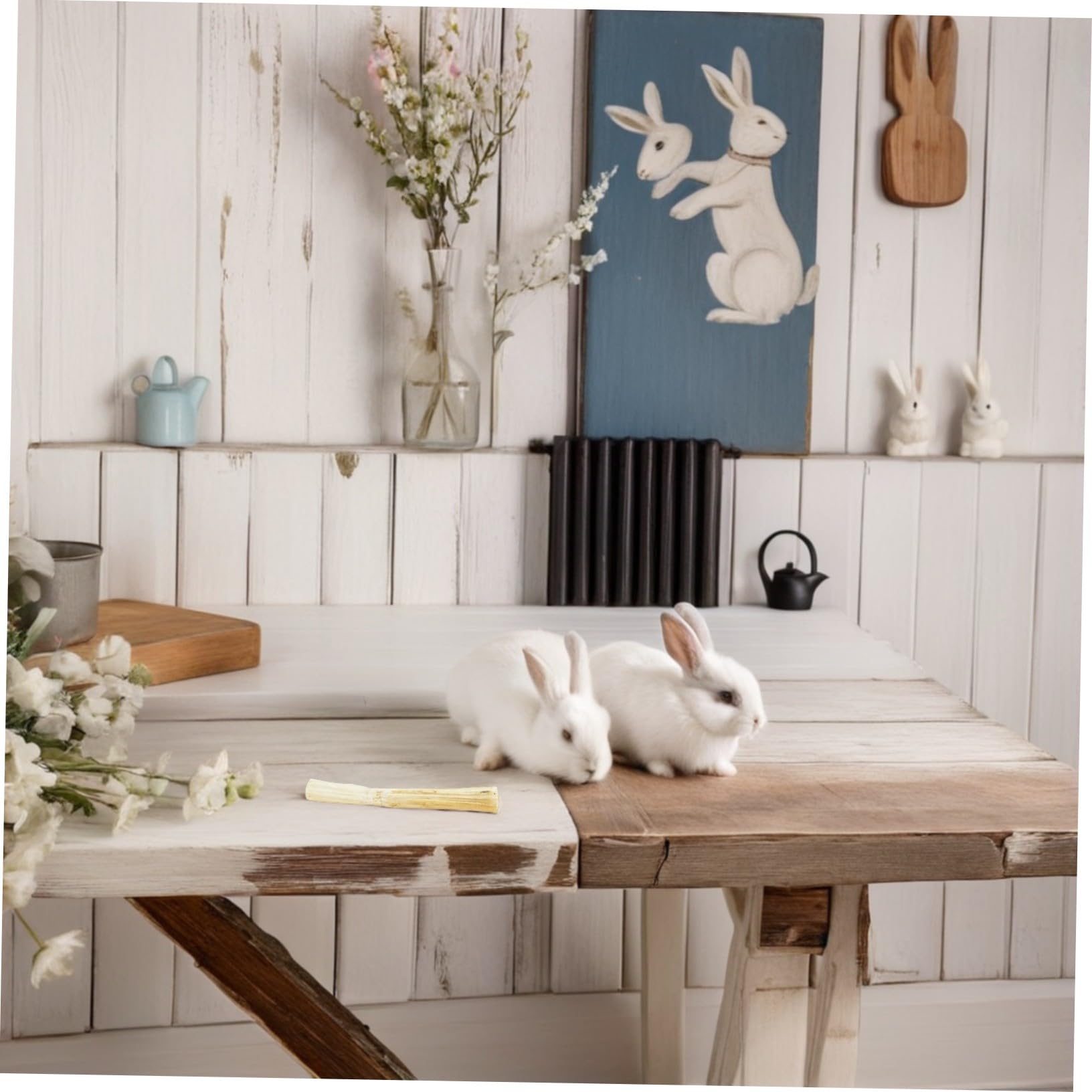 Sosoport Süße natürliche Kauspielzeuge für Kleintiere Natürliches Hamster-zubehör Ergonomische Nager-kau-Sticks Fördert Zahnpflege und Mentale Stimulation für Kaninchen Chinchillas